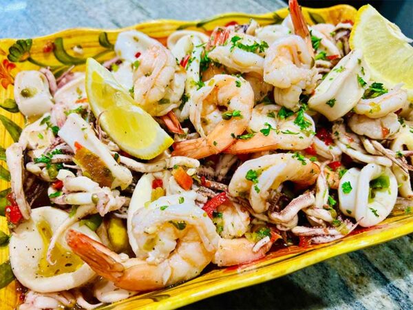 Calamari and Shrimp Salad