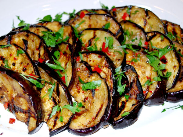 Marinated  Grilled Eggplant